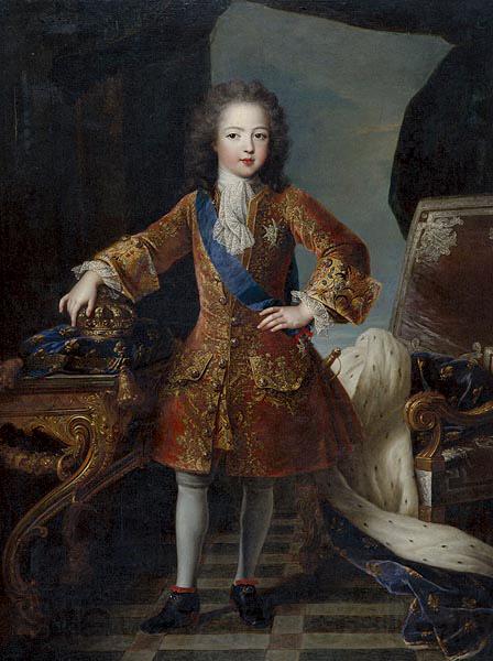 Circle of Pierre Gobert Portrait of King Louis XV France oil painting art